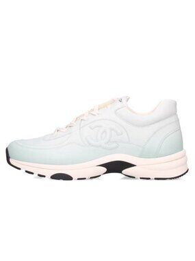 Chanel 24k Print Calfskin CC Logo Gradient Sneakers